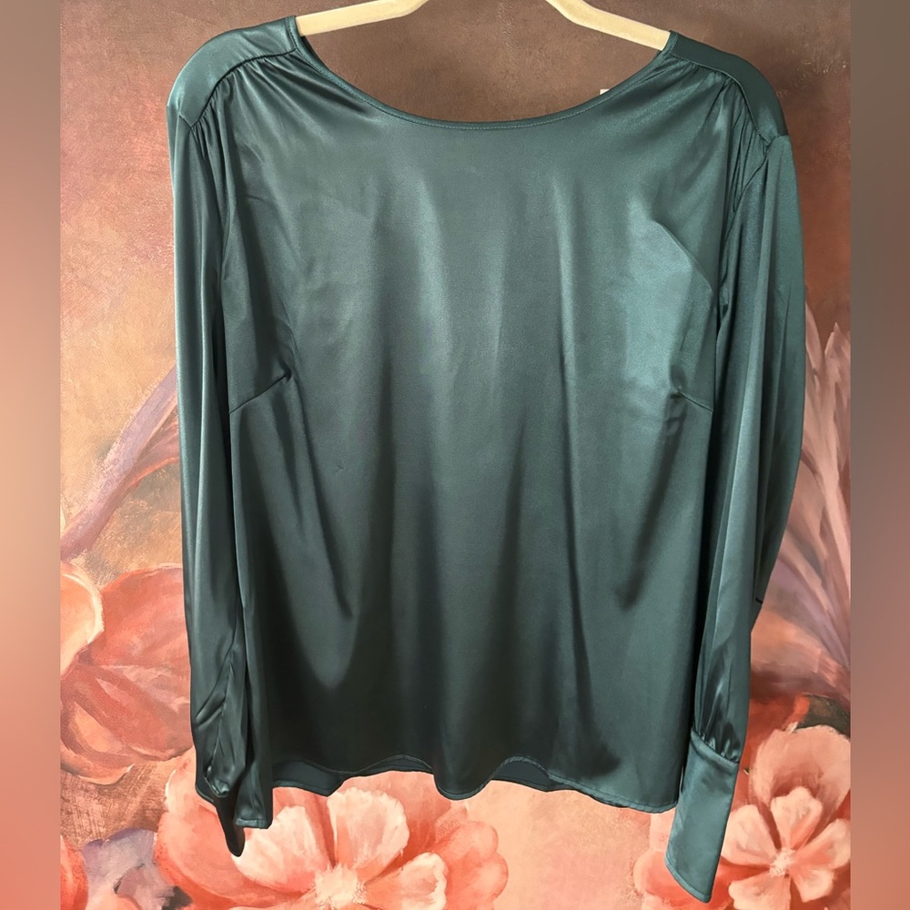 New with Tag Forest Green JG Hook Blouse Size 16